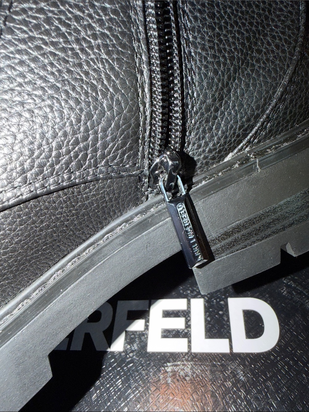 Karl Lagerfeld Paris Women's‎ Maeva Embellished Buckled Zip Booties - Picture 7 of 13